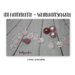 Stickserie - ITH Lichterkette Weihnachtskugeln